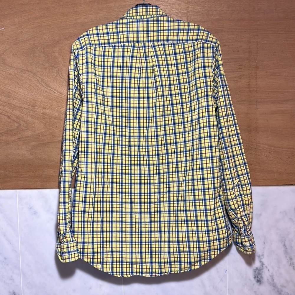 😊Ralph Lauren Men's Multi Color Double Lined Plaid Button-Down Shirt M - Picture 2 of 16